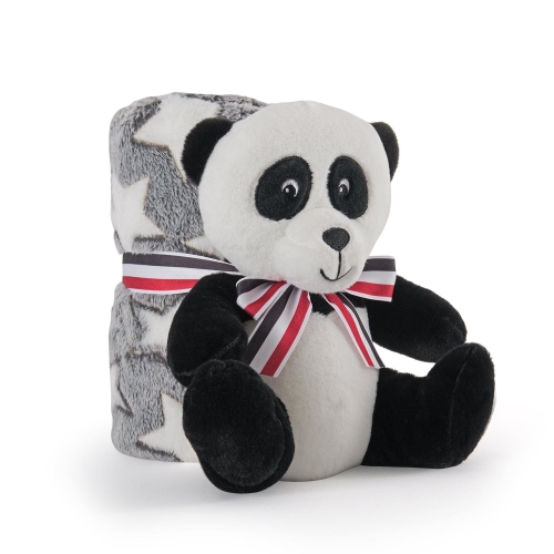Przejdź do produktu Kocyk i pluszak dziecięcy 2 w 1 Perletti Toys Panda, miś panda 