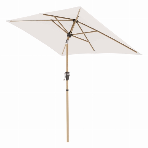 Przejdź do produktu Parasol ogrodowy/balkonowy Doppler Alu Wood Auto Tilt 210x140 naturalny