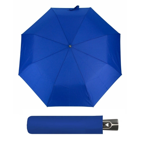 Przejdź do produktu Parasol damski Doppler Fiber półautomatyczny składany chabrowy