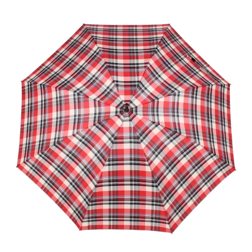 Przejdź do produktu Parasol Blue Drop Atelier półautomatyczny długi wzór krata czerwono-beżowa