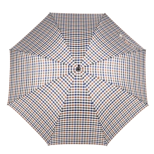 Przejdź do produktu Parasol Blue Drop Atelier półautomatyczny długi wzór krata beżowo-niebieska