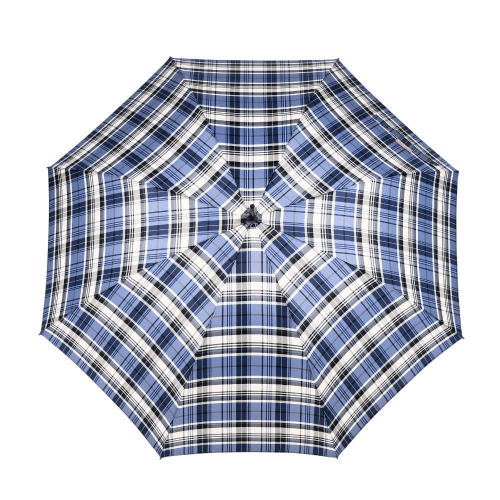 Przejdź do produktu Parasol Blue Drop Atelier półautomatyczny długi wzór krata biało-niebieska