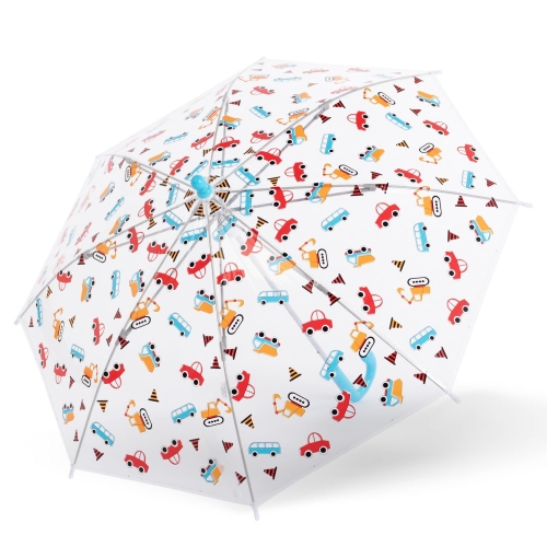 Przejdź do produktu Parasol dziecięcy Doppler Transparent Sky Samochody manualny długi przezroczysta czasza