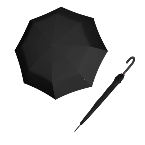 Przejdź do produktu Parasol premium Knirps T.760 Stick Black półautomatyczny długi