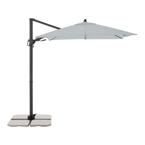 Przejdź do produktu Parasol ogrodowy Derby z bocznym masztem 210x210 cm szary