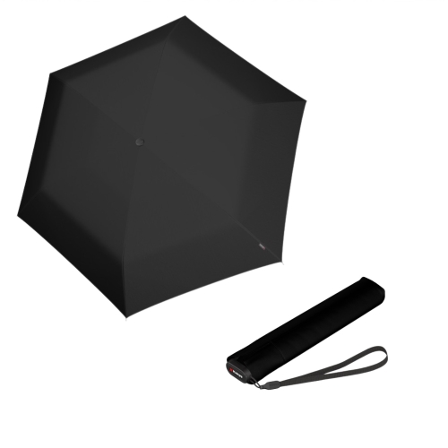 Przejdź do produktu Parasol Damski Knirps US.050 Ultra Slim UV Manualny Składany Czarno-różowy
