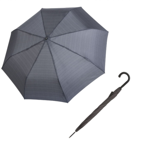 Przejdź do produktu Parasol Męski Doppler Długi Szary Półautomatyczny dla dwóch osób 110 cm 