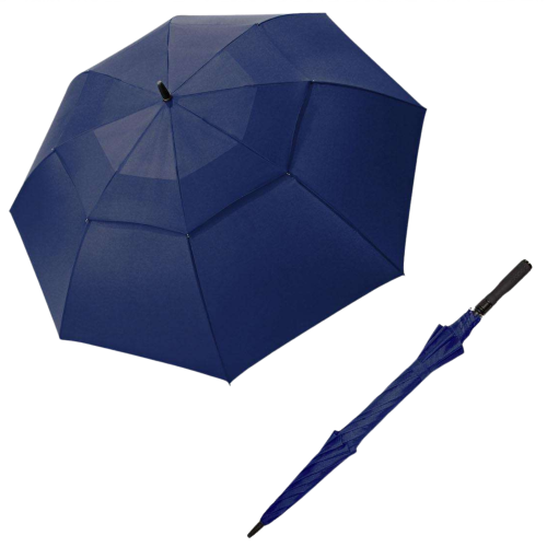 Przejdź do produktu Parasol Doppler Fiber Golf Air Uni Granatowy Półautomatyczny Długi
