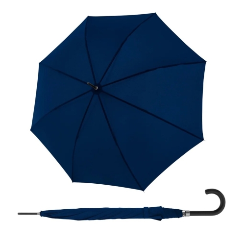 Przejdź do produktu Parasol Doppler Klasyczny Laska Automatyczny Kolor Granatowy Długi 