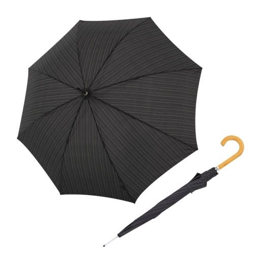 Przejdź do produktu Parasol Męski Doppler Klasyczny Półautomatyczny Długi Czarny w Paski 
