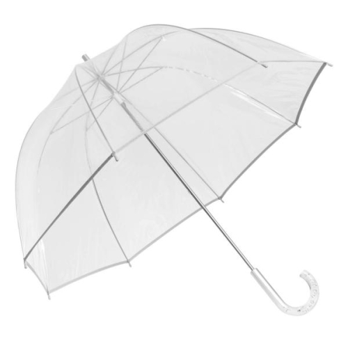Przejdź do produktu Parasolka Przezroczysta Transparentna Folia Długa Manualna BELLEVUE ślub
