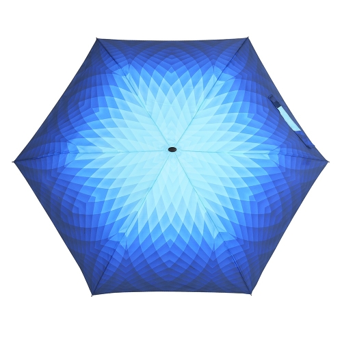 Przejdź do produktu Parasol damski Doppler Carbonsteel Mini Slim Fusion Blue manualny składany granatowy wzór