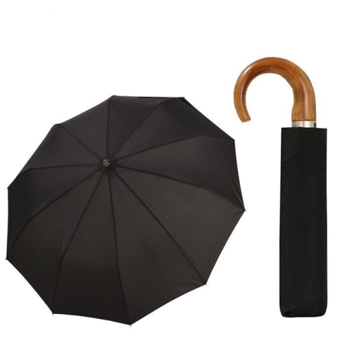 Przejdź do produktu Parasol męski Doppler elegancki drewno + pokrowiec