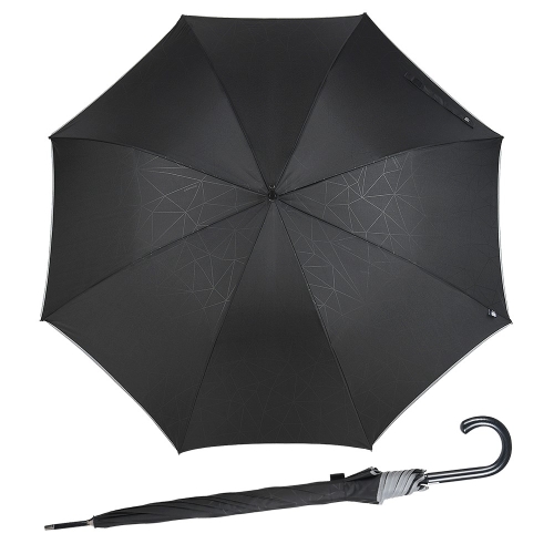 Przejdź do produktu Parasol Półautomatyczny Technology Długi AC Czarny Wzór Geometryczny 