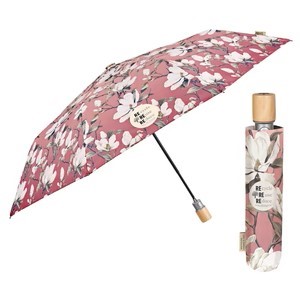 Przejdź do produktu Parasol Damski Składany Automatyczny Różowy W Kwiaty Magnoli Do Torebki