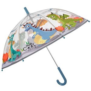 Przejdź do produktu Parasol Dziecięcy Chłopięcy Transparentny Manualny Kolorowe Smoki