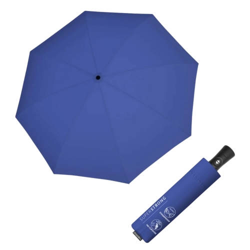 Przejdź do produktu Parasol Damski Doppler Superstrong Niebieski  Składany Wiatroodporny