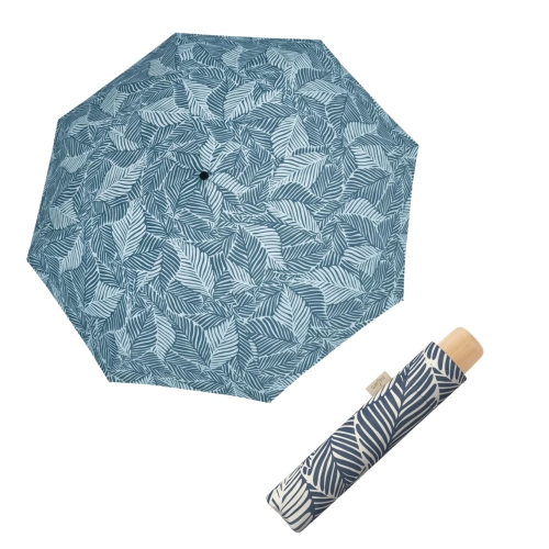 Przejdź do produktu Parasol Doppler Nature Mini Manualny  Składany Niebieski Drewnianą Rączką 