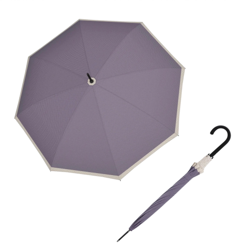 Przejdź do produktu Parasol Damski Doppler Długi Półautomatyczny Kolorze Liliowym w Jodełkę 