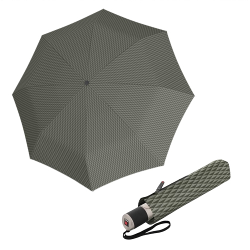 Przejdź do produktu Parasol Damski Knirps Automatyczny Składany Wzór Geometryczny Oliwkowy 