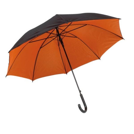 Parasol automatyczny z kolorem od wewnątrz - pomarańczowy