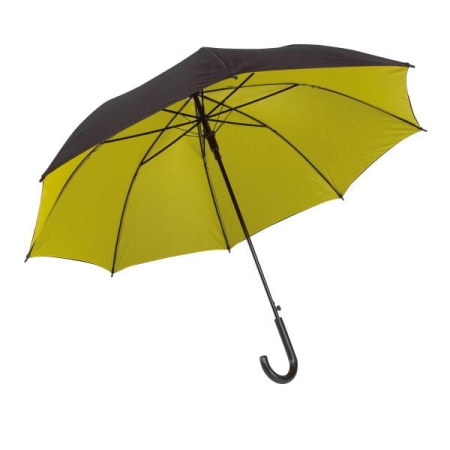 Parasol automatyczny z kolorem od wewnątrz - żółty